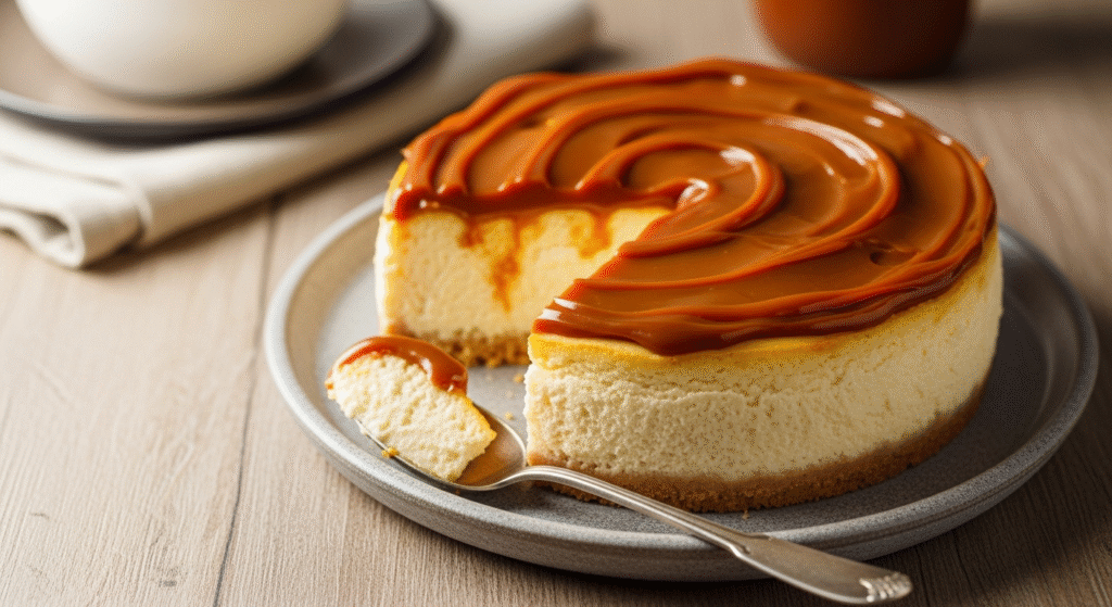 Cheesecake de Dulce de Leche: Receta Fácil y Cremosa que Te Hará Sonreír 1 Cheesecake de Dulce de Leche Receta Facil y Cremosa que Te Hara Sonreir