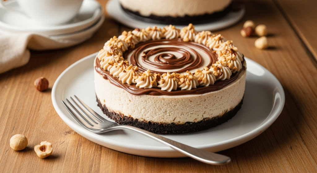 Cheesecake de Nutella Sin Horno: Receta Fácil y Cremosa 1 Cheesecake de Nutella Sin Horno Receta Facil y Cremosa