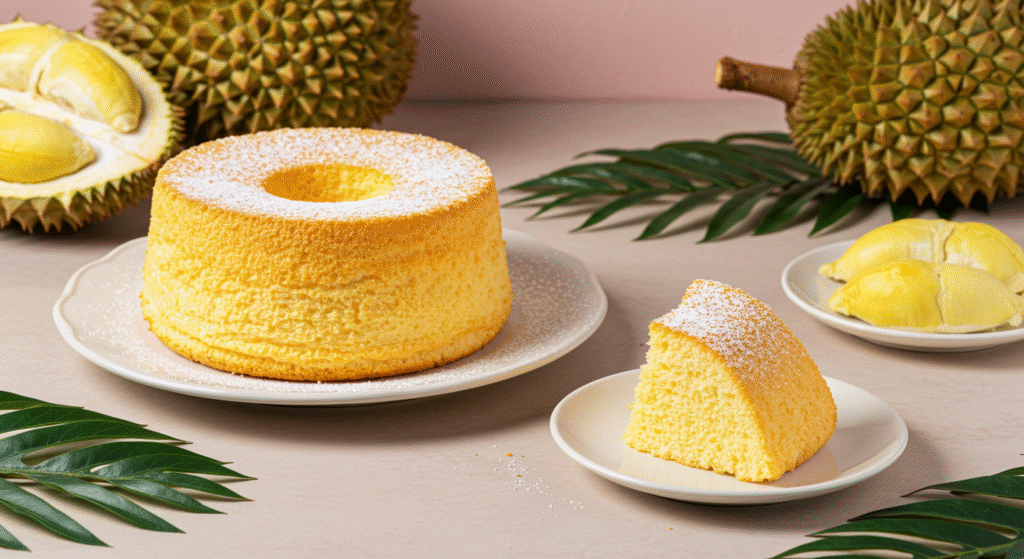 🥥 Chiffon de Durian – El Bizcocho Asiático Más Esponjoso que Debes Probar 1 Chiffon de Durian – El Bizcocho Asiatico Mas Esponjoso que Debes Probar