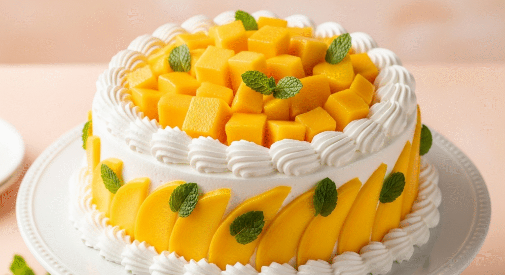 Torta Chiffon de Mango: Ligera, esponjosa y llena de sabor 1 Torta Chiffon de Mango Ligera esponjosa y llena de sabor