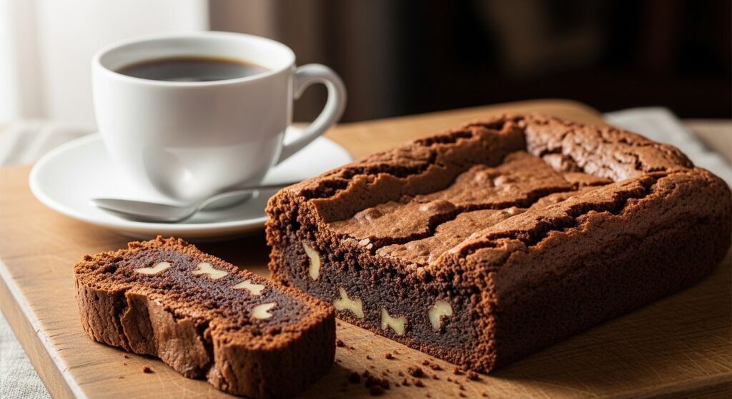 Brownie de plátano con nueces jugoso, intenso y fácil de preparar
