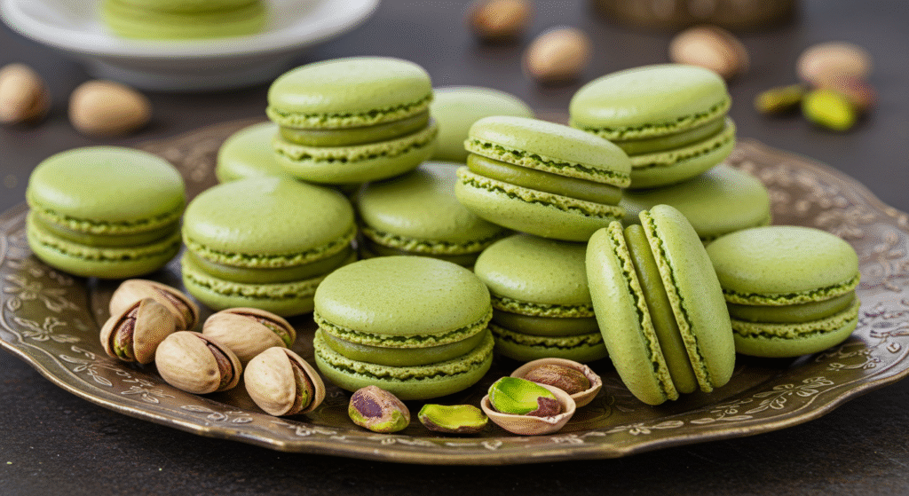 Macarons de Pistacho Receta Francesa con Sabor Delicado y Elegante