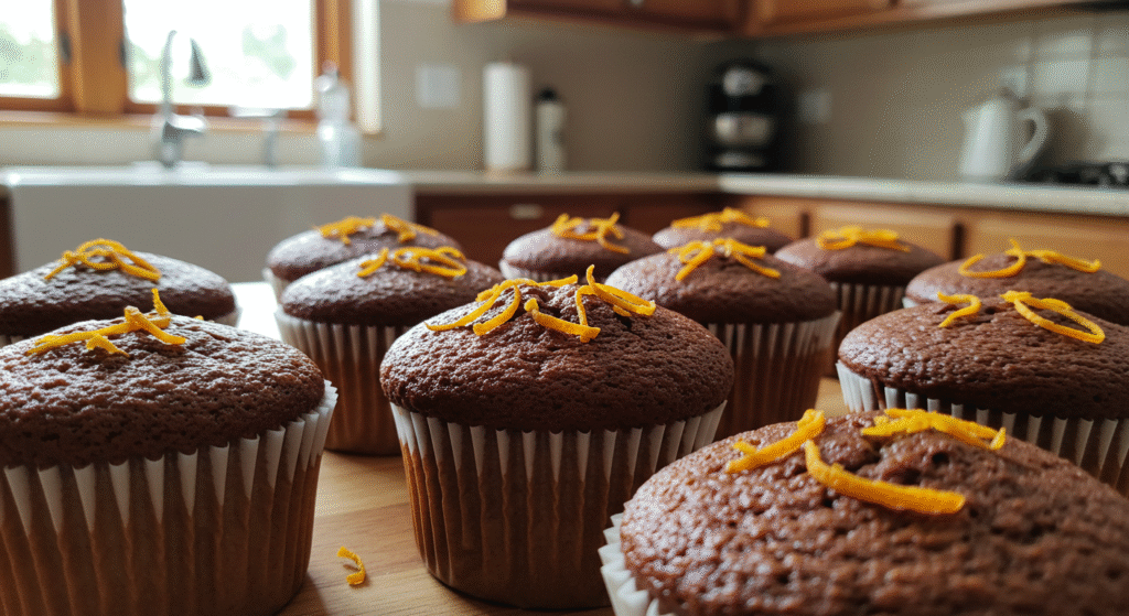 Muffins de Naranja y Chocolate – Receta Fácil y Deliciosa