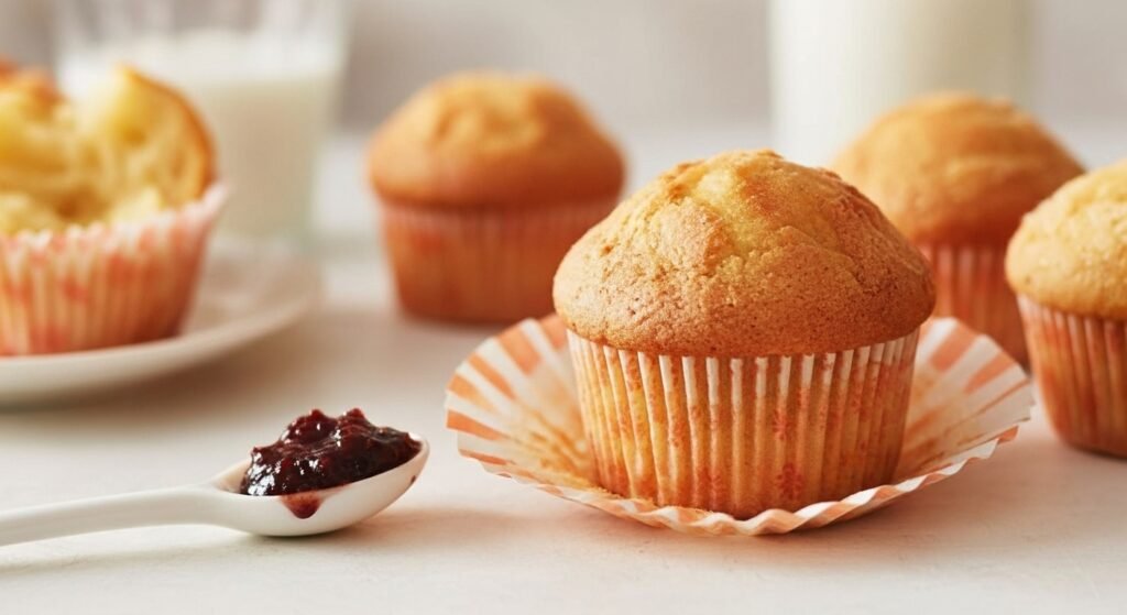 Muffins de Vainilla Esponjosos: Receta Fácil y Básica para Principiantes 🧁✨ 5 Muffins de Vainilla Esponjosos Receta Fácil y Básica para Principiantes