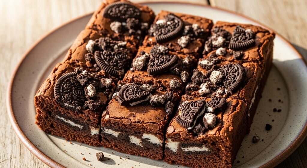 Receta de Brownie de Oreo