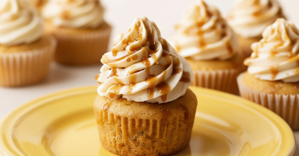 Cupcakes de caramelo y azúcar morena