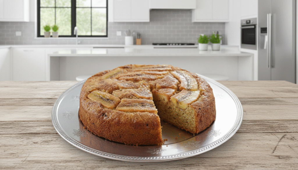 tarta de plátano sin horno